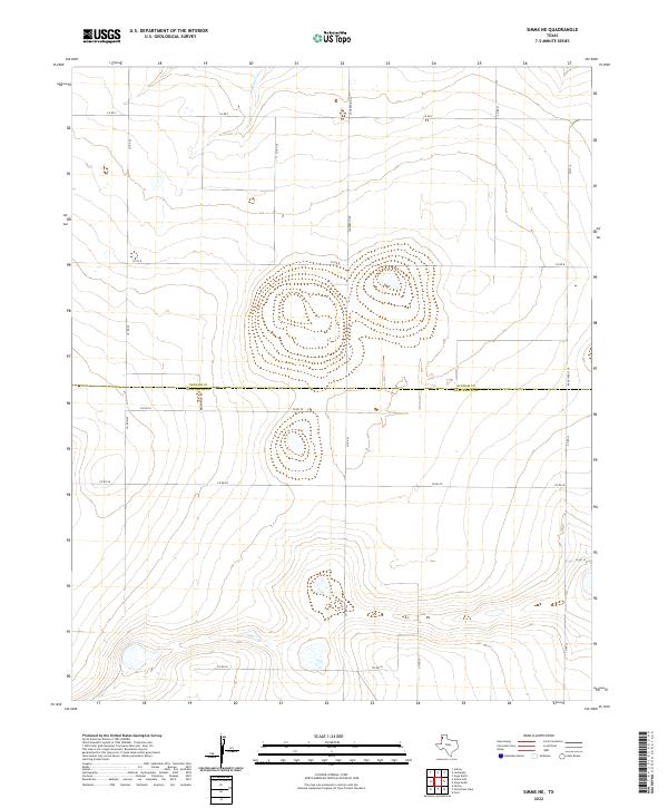 Simms NE topographic map thumbnail
