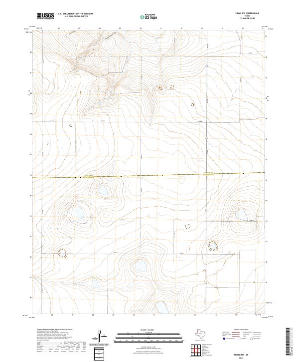 Simms NW topographic map thumbnail
