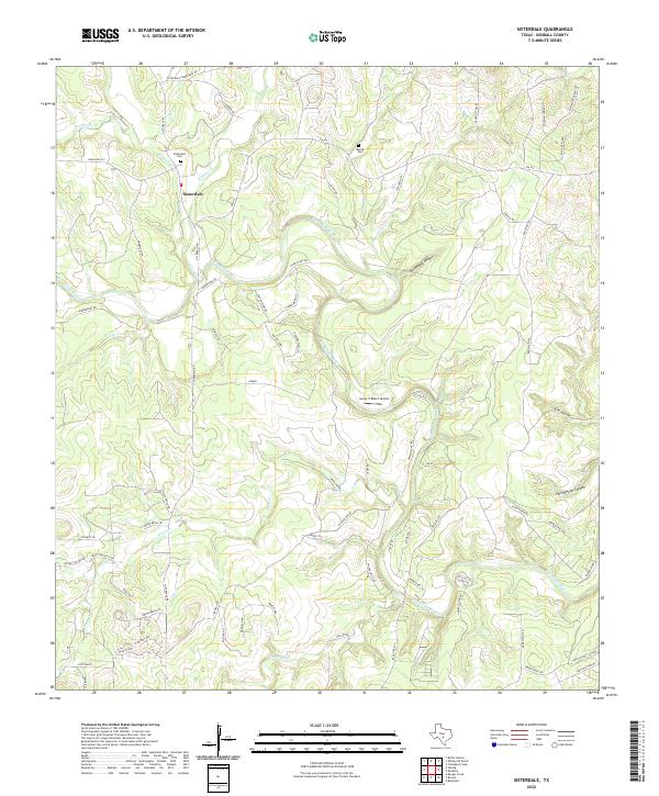 Sisterdale topographic map thumbnail