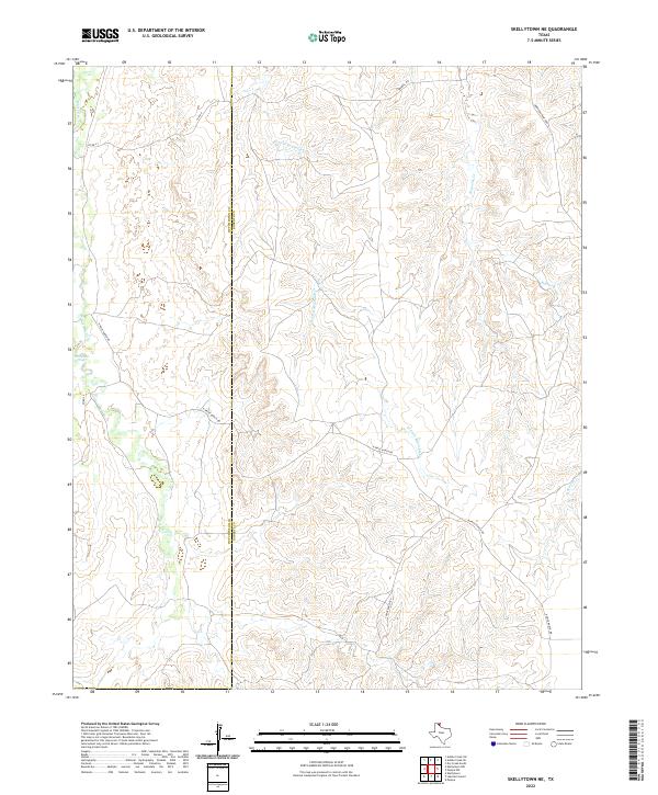 Skellytown NE 2022 topographic map thumbnail
