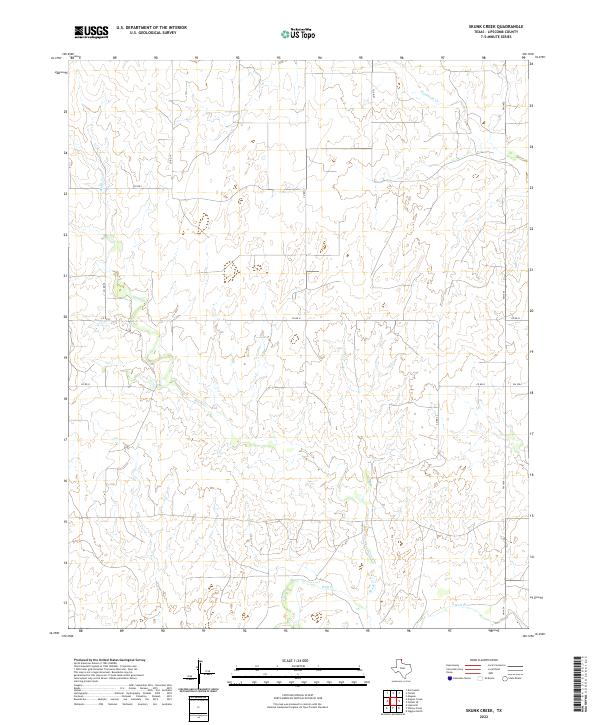 Skunk Creek topographic map thumbnail