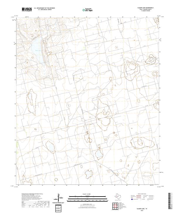 Slager Lake topographic map thumbnail