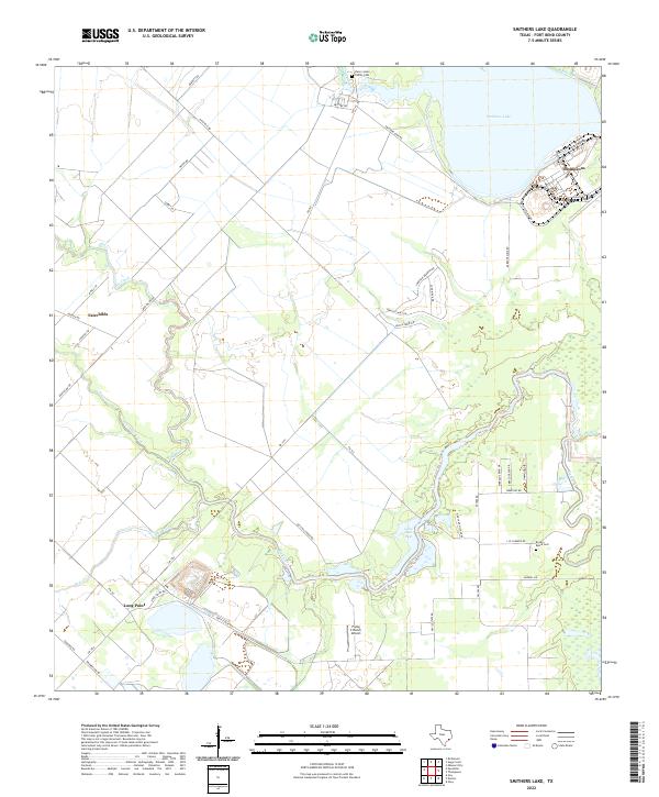 Smithers Lake 2022 topographic map thumbnail