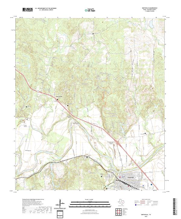 Smithville topographic map thumbnail