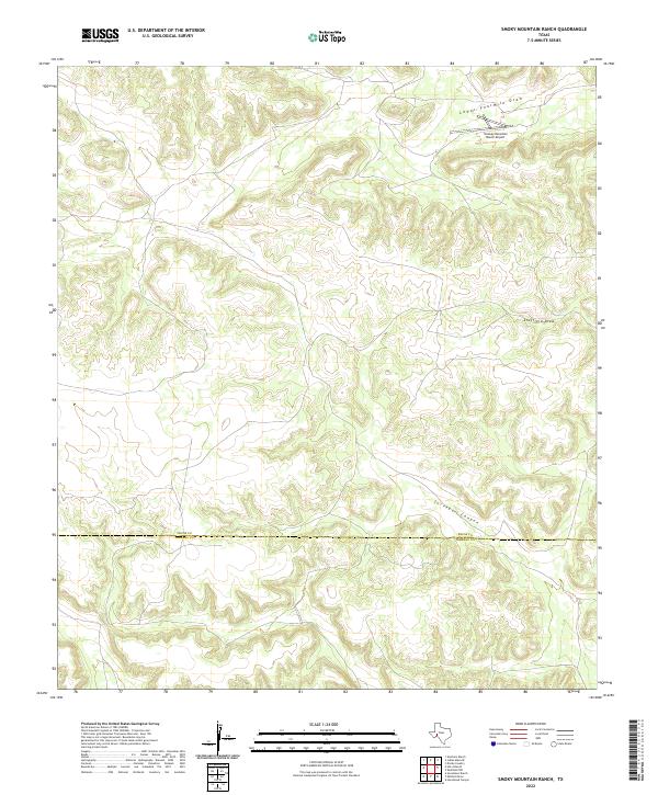 Smoky Mountain Ranch topographic map thumbnail