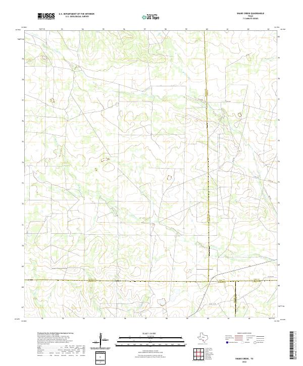 Snake Creek topographic map thumbnail