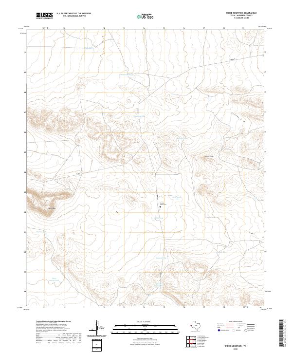 Sneed Mountain 2022 topographic map thumbnail