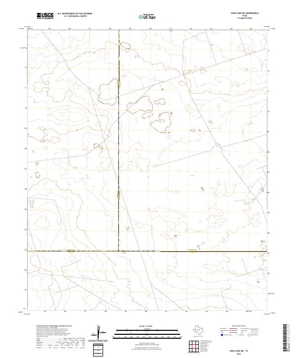Soda Lake NE topographic map thumbnail