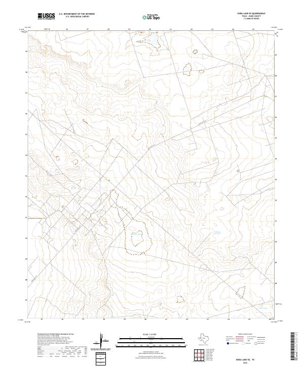 Soda Lake SE topographic map thumbnail