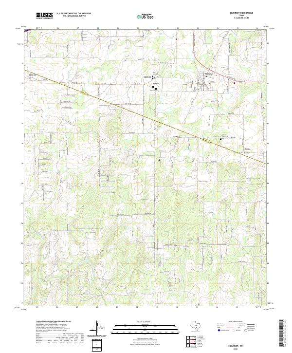 Somerset topographic map thumbnail
