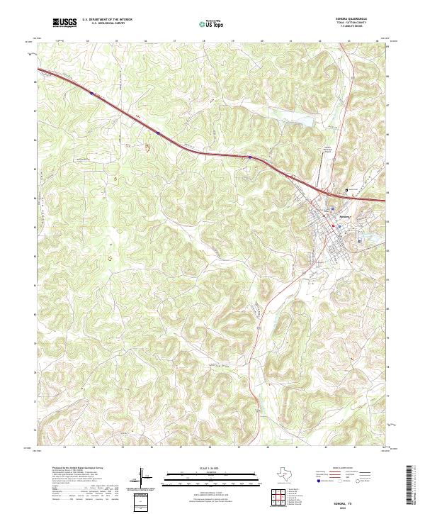 Sonora 2022 topographic map thumbnail