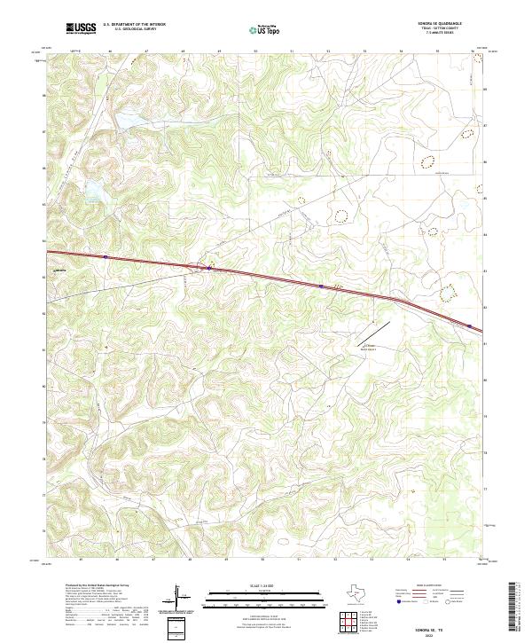 Sonora SE 2022 topographic map thumbnail