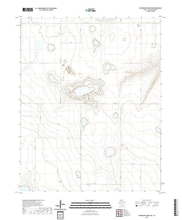 Sourdough Creek NW topographic map thumbnail