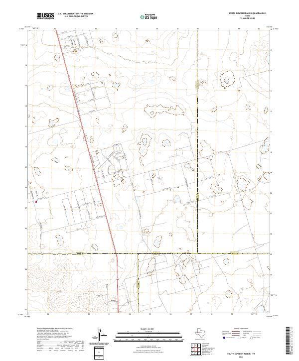 South Cowden Ranch topographic map thumbnail