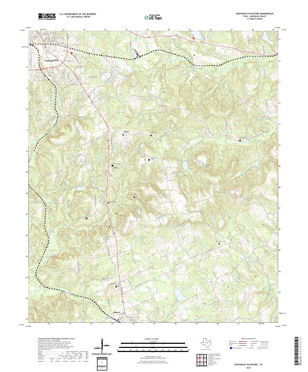 Southeast Palestine 2022 topographic map thumbnail