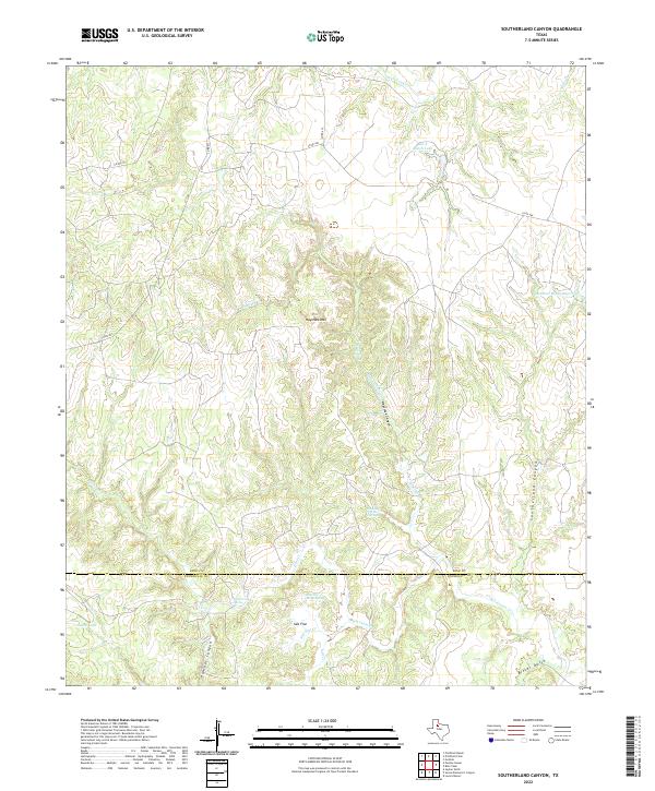 Southerland Canyon topographic map thumbnail