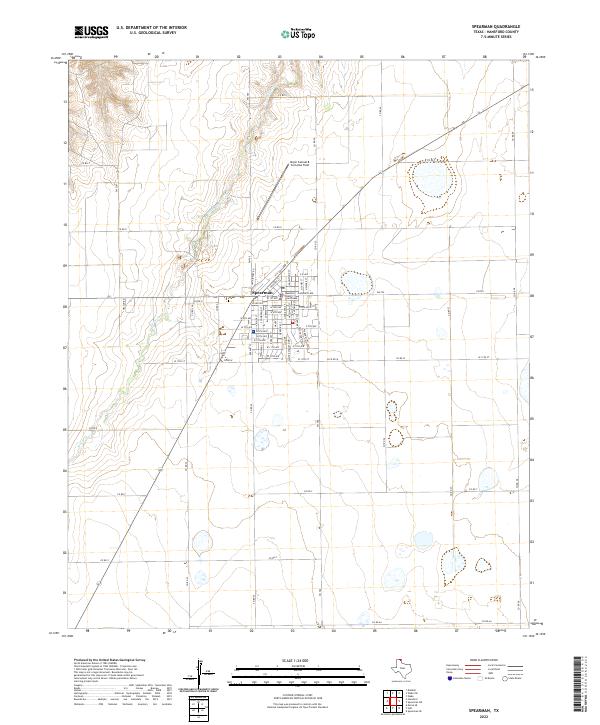 Spearman 2022 topographic map thumbnail
