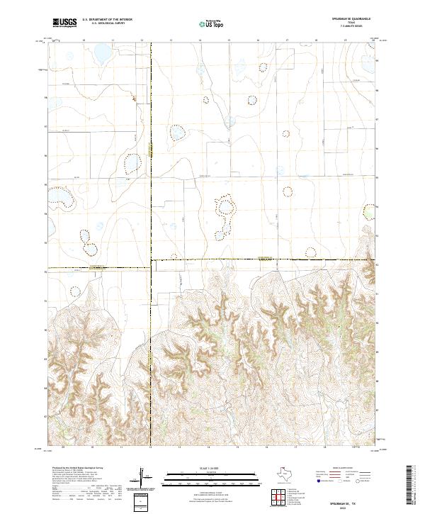 Spearman SE 2022 topographic map thumbnail