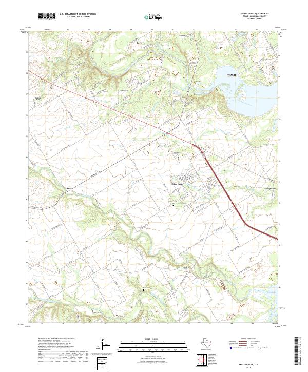 Speegleville 2022 topographic map thumbnail