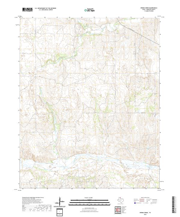 Spring Creek 2022 topographic map thumbnail