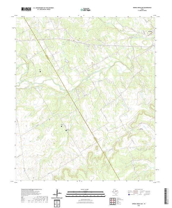 Spring Creek Gap topographic map thumbnail