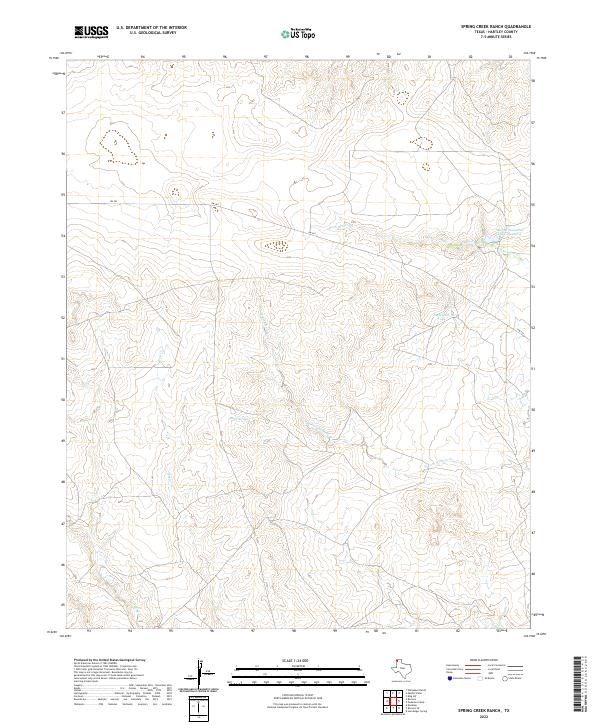 Spring Creek Ranch 2022 topographic map thumbnail