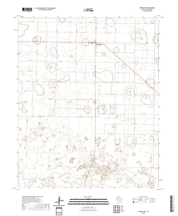 Springlake 2022 topographic map thumbnail