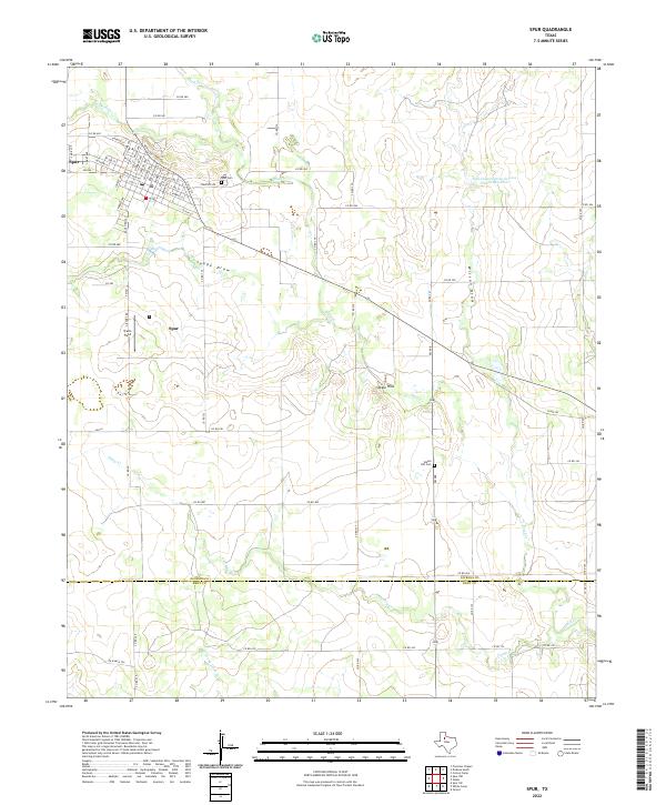 Spur 2022 topographic map thumbnail