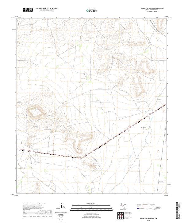 Square Top Mountain topographic map thumbnail