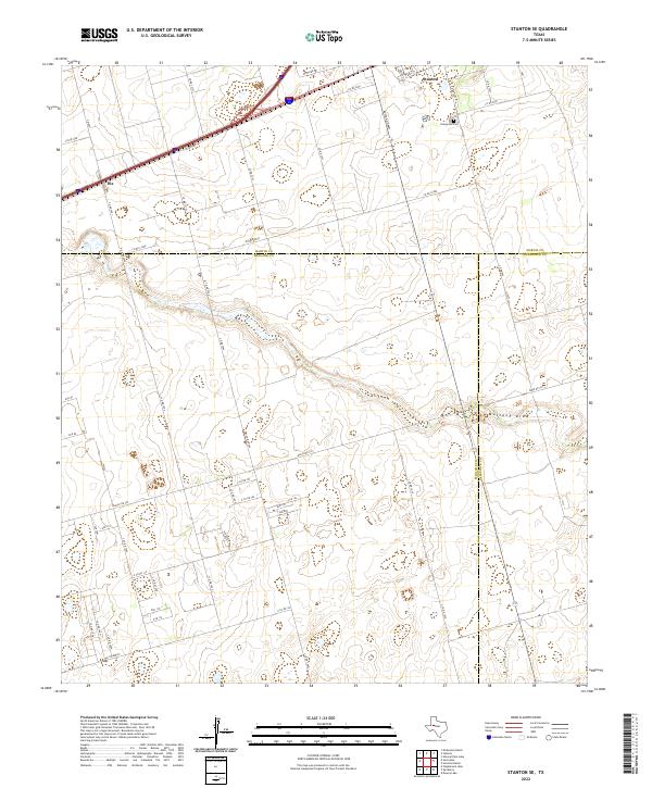 Stanton SE 2022 topographic map thumbnail