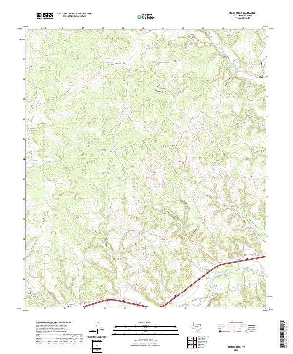 Stark Creek 2022 topographic map thumbnail