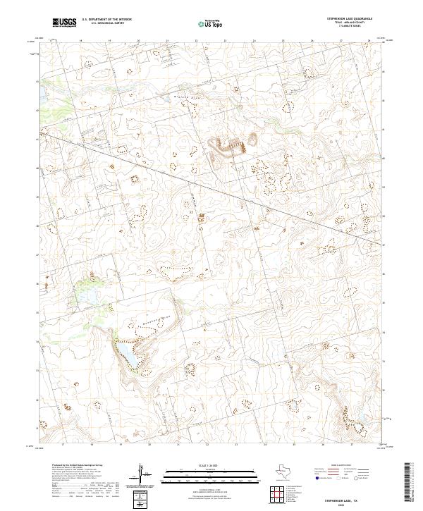 Stephenson Lake 2022 topographic map thumbnail