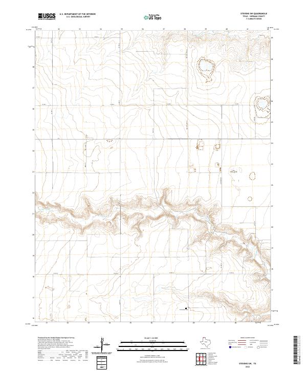 Stevens SW 2022 topographic map thumbnail