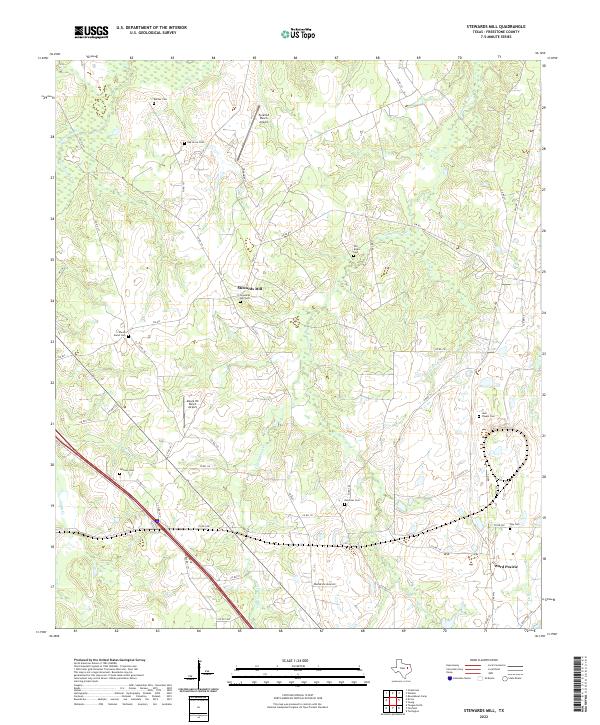 Stewards Mill 2022 topographic map thumbnail