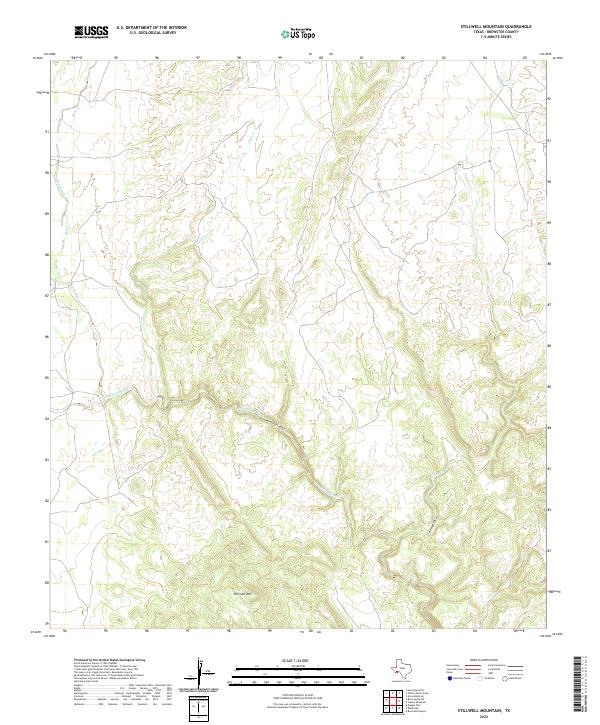 Stillwell Mountain 2022 topographic map thumbnail