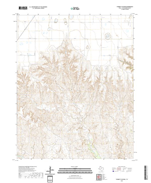 Stinnett Station 2022 topographic map thumbnail