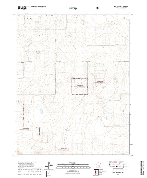 West of Kerrick topographic map thumbnail