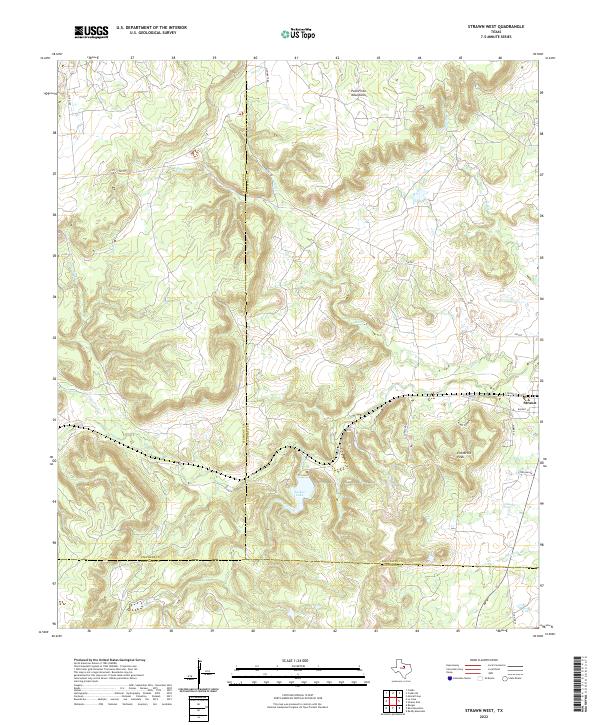 Strawn West topographic map thumbnail