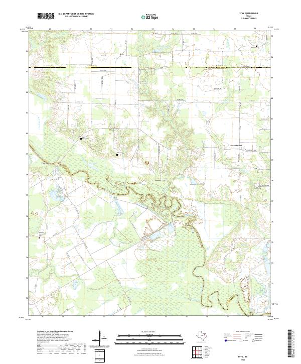 Styx topographic map thumbnail