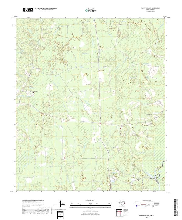 Sudduth Bluff topographic map thumbnail