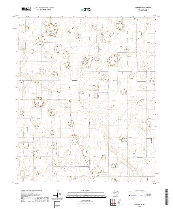 Sundown SE 2022 topographic map thumbnail