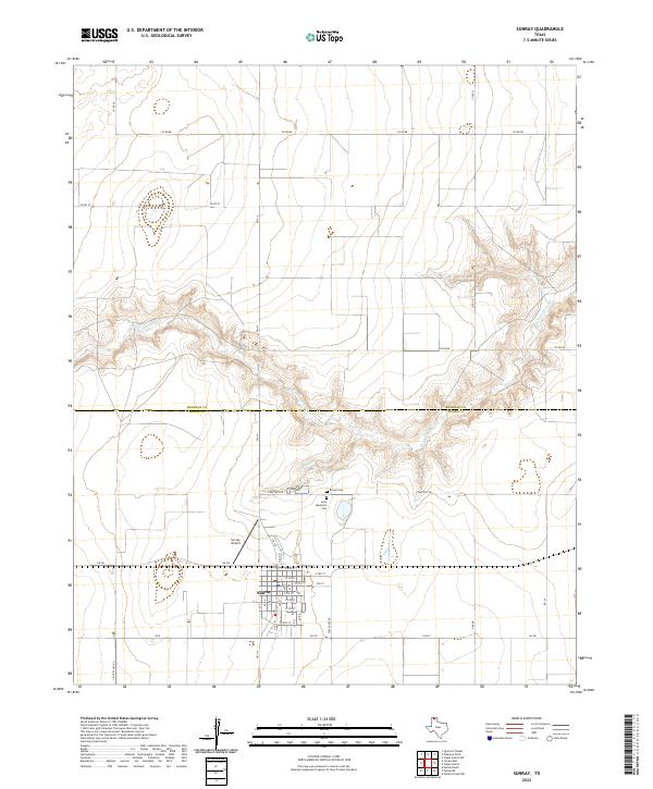 Sunray 2022 topographic map thumbnail