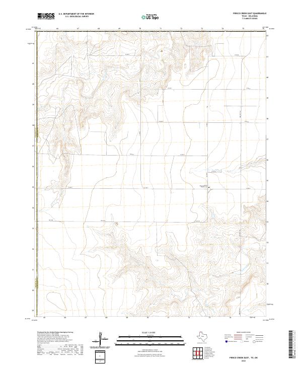 Frisco Creek East topographic map thumbnail