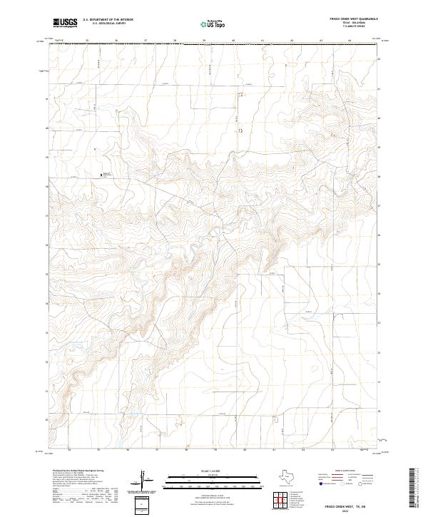 Frisco Creek West topographic map thumbnail