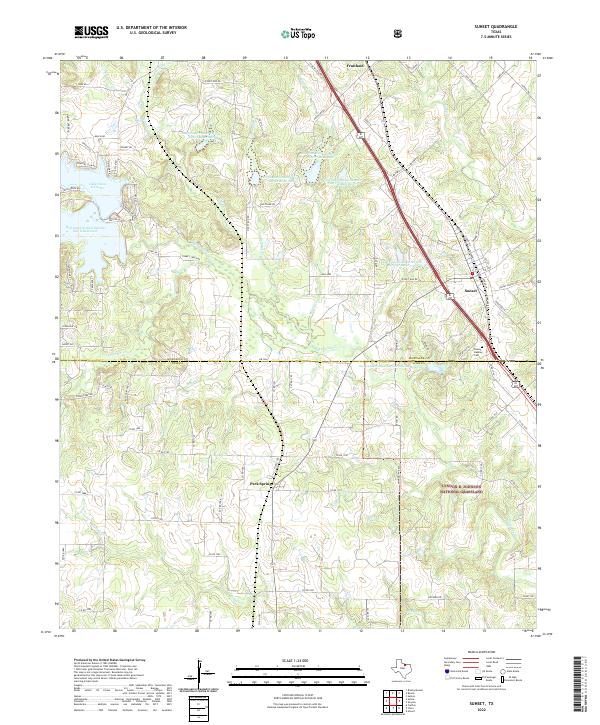 Sunset 2022 topographic map thumbnail