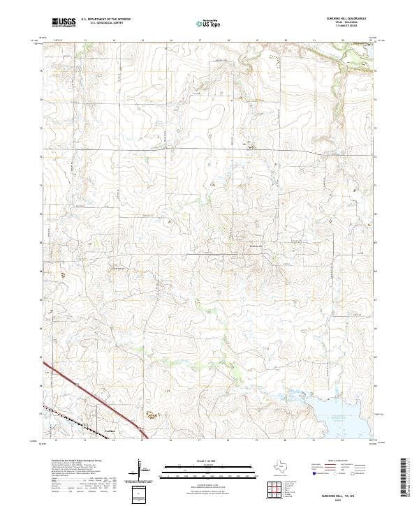 Sunshine Hill topographic map thumbnail