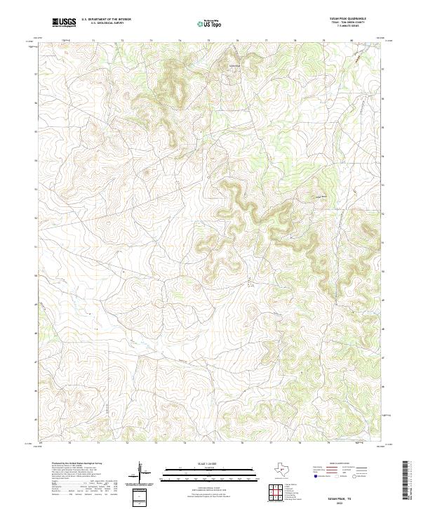 Susan Peak 2022 topographic map thumbnail