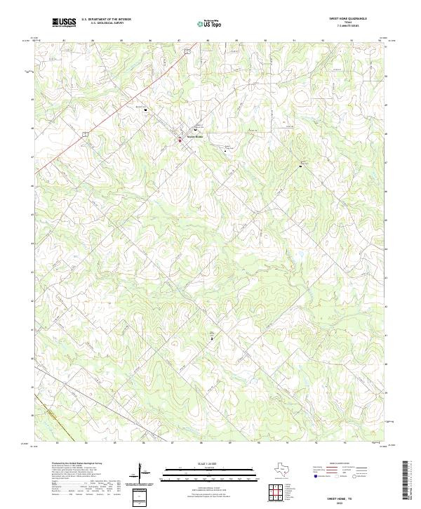 Sweet Home 2022 topographic map thumbnail