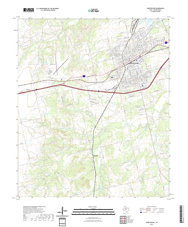 Sweetwater 2022 topographic map thumbnail