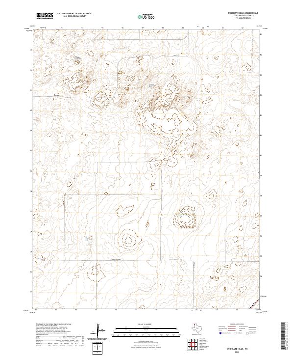 Syndicate Hills topographic map thumbnail